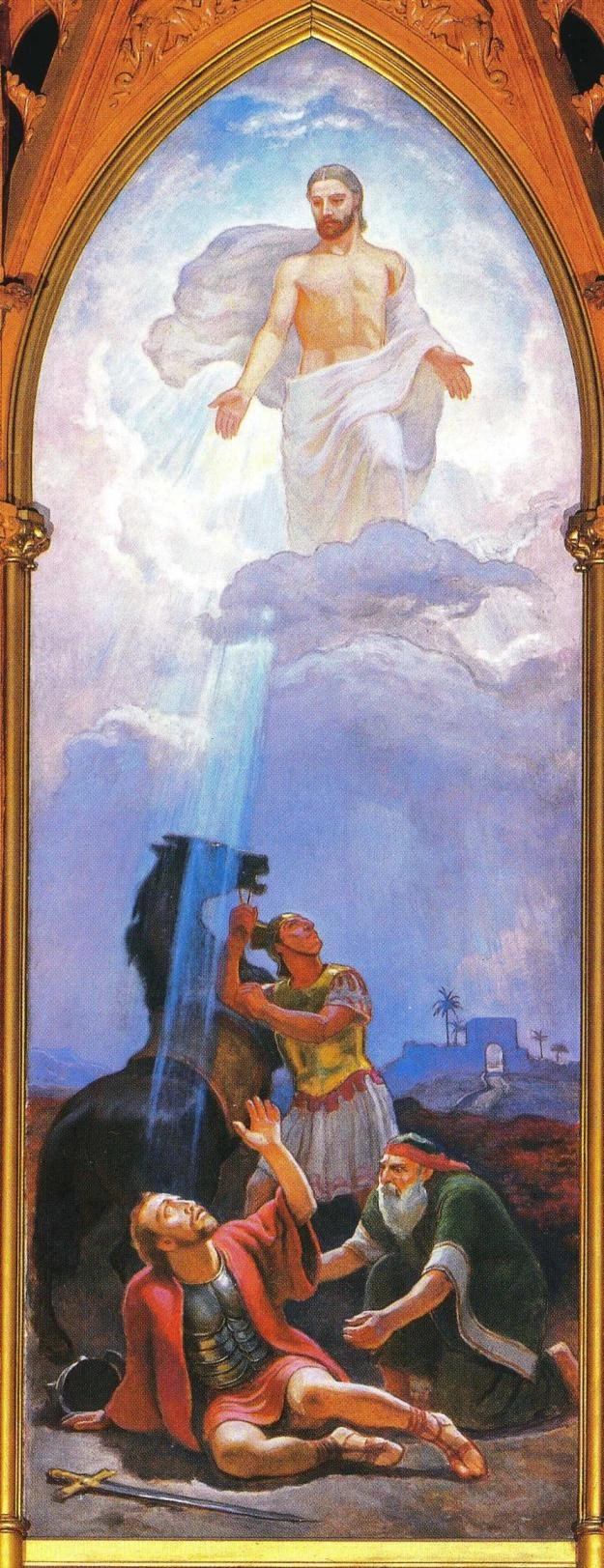Eero Järnefelt - Conversione di Saulo. La pala d'altare della chiesa di San Giovanni a Helsink